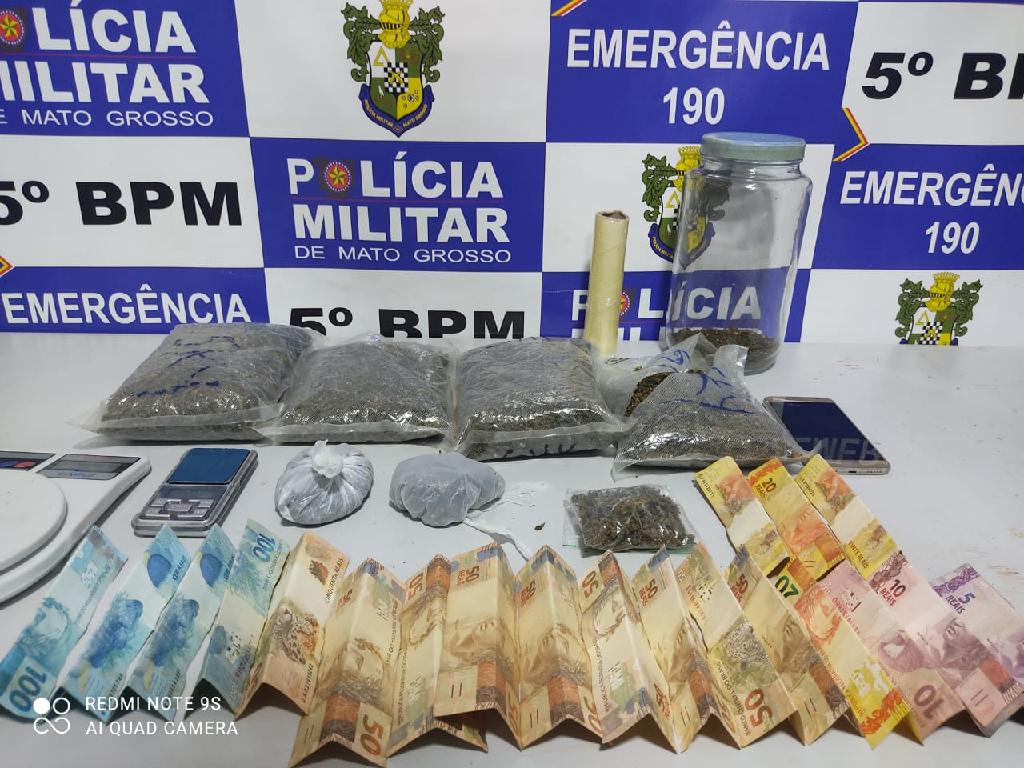 rapaz e detido com sacos de maconha encontrados em seu quarto em rondonopolis