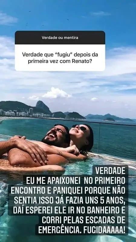 Thaila Ayala revela que "fugiu" no primeiro encontro que teve com o marido 2 Thaila Ayala