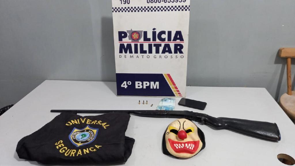 apos denuncia de ameaca pm prende homem com arma mascara e colete em vg