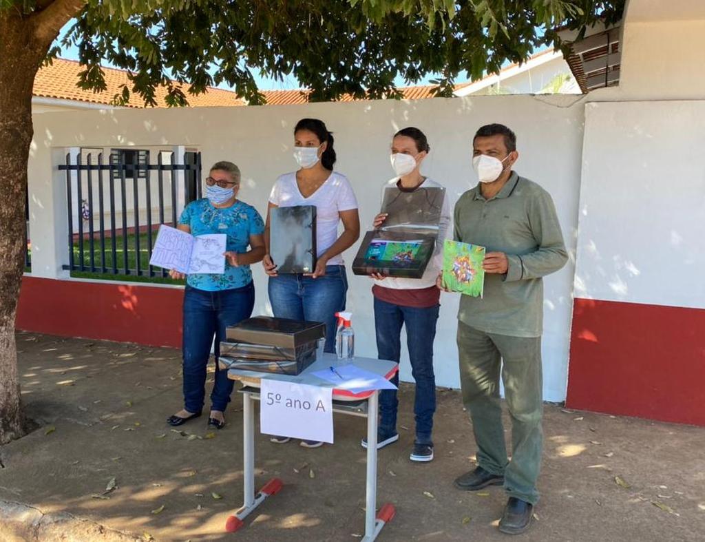 estudantes da rede publica municipal de barra do garcas participam de projeto que mistura literatura e artes visuais