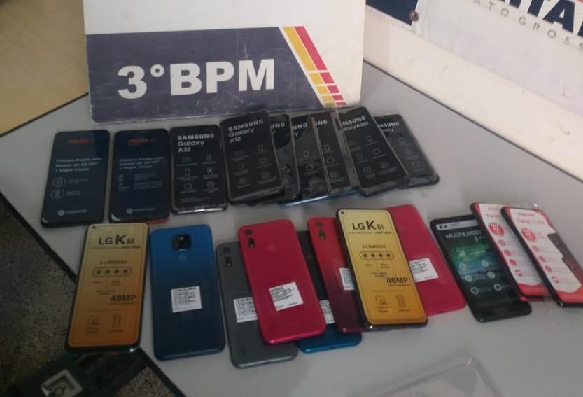 policiais recuperam celulares roubados de loja e apreendem adolescente envolvida no crime