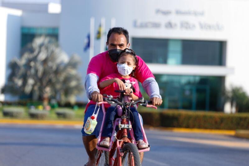 ciclistas luverdenses participam de passeio em comemoracao ao aniversario da cidade