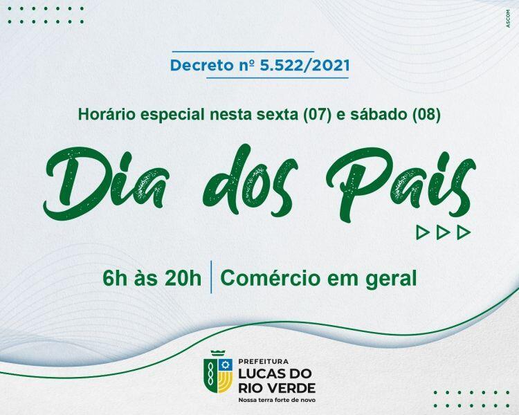 comercio tera horario especial nas datas que antecedem o dia dos pais