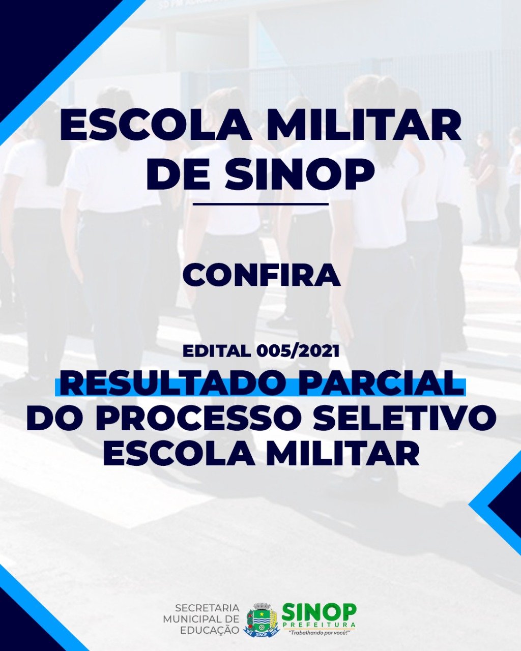 confira resultado parcial do processo seletivo da escola militar tiradentes