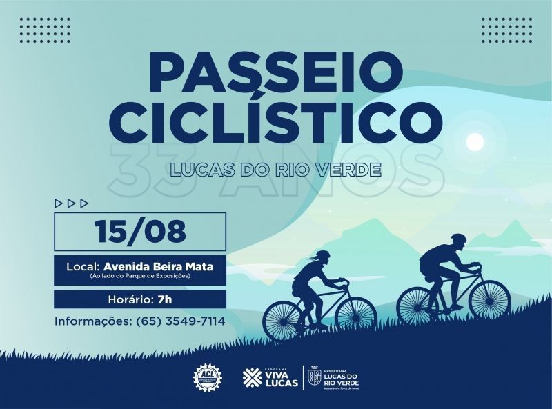 prefeitura realiza passeio ciclistico no proximo domingo