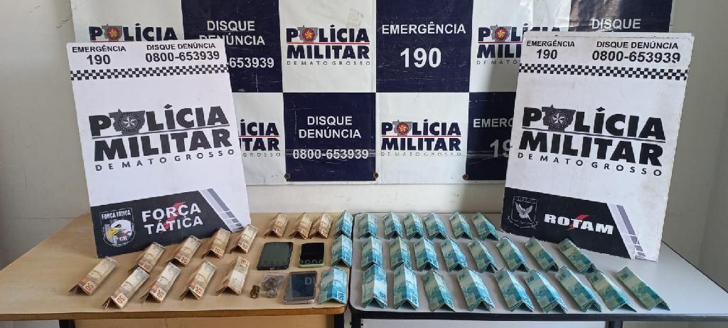 rotam prende suspeitos com droga e r 30 mil oriundo de golpes na internet