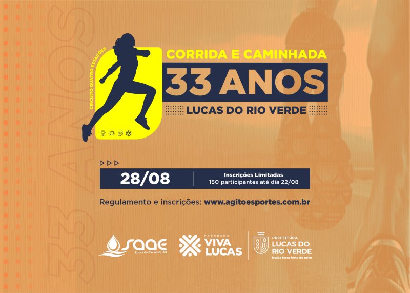 secretaria de esporte e lazer abre inscricao para corrida de rua