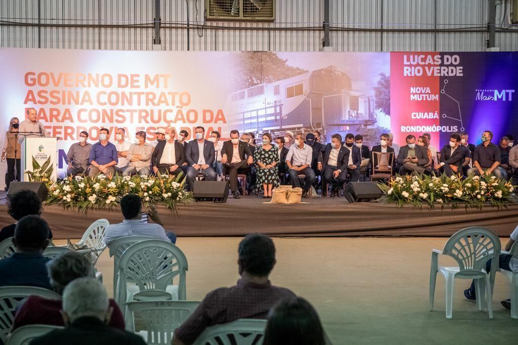 1ª ferrovia estadual vai impactar 26 municipios que concentram 41 da producao de graos de mt