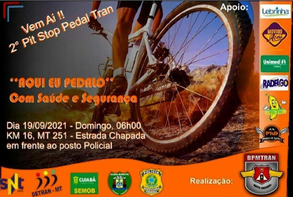 batalhao de transito da pm promove 2º pit stop pedal tran neste domingo 19