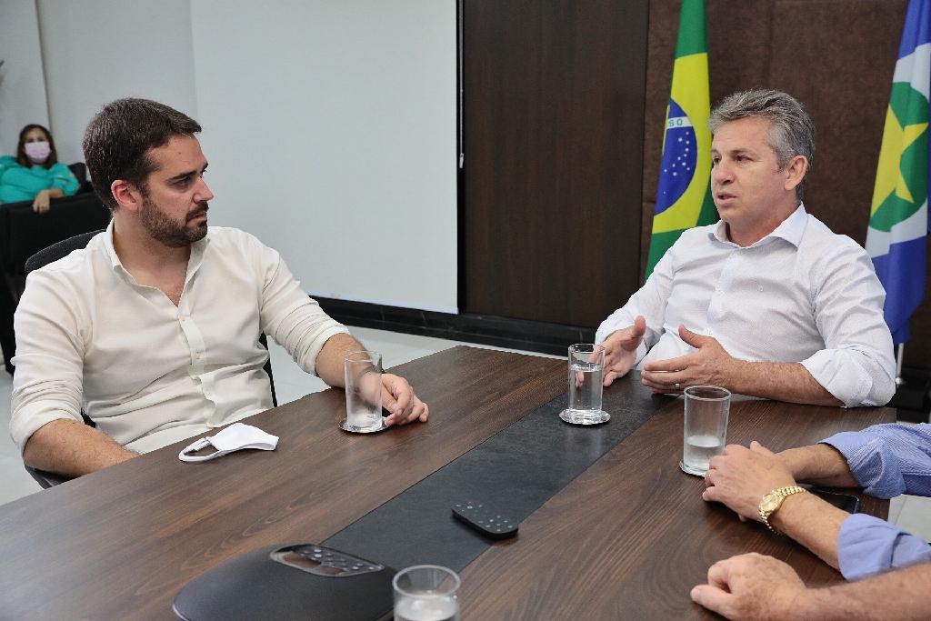 em reuniao mauro mendes e governador do rio grande do sul trocam experiencias positivas de gestao