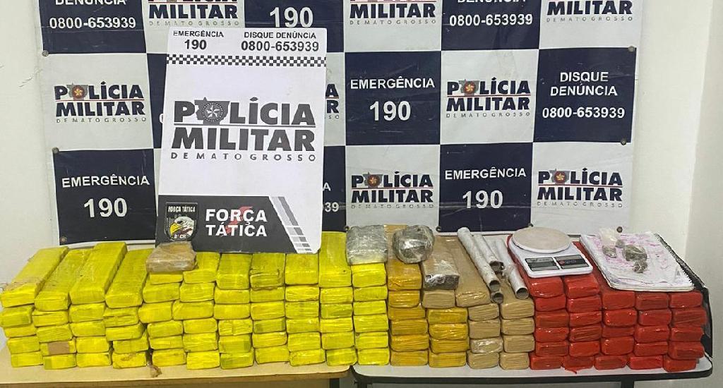 forca tatica da pm prende quadrilha com 112 quilos de maconha em cuiaba