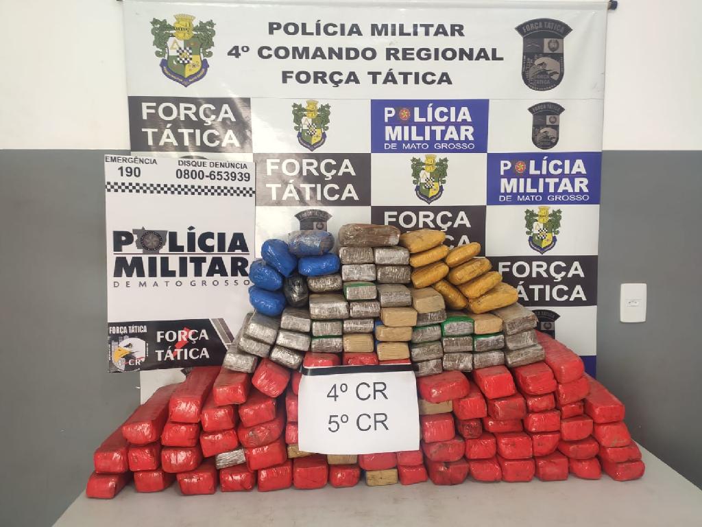 forca tatica prende suspeitos com 106 kg de maconha em rondonopolis