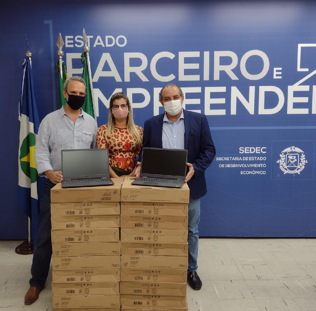 indea mt recebe doacao de 20 notebooks para unidades regionais