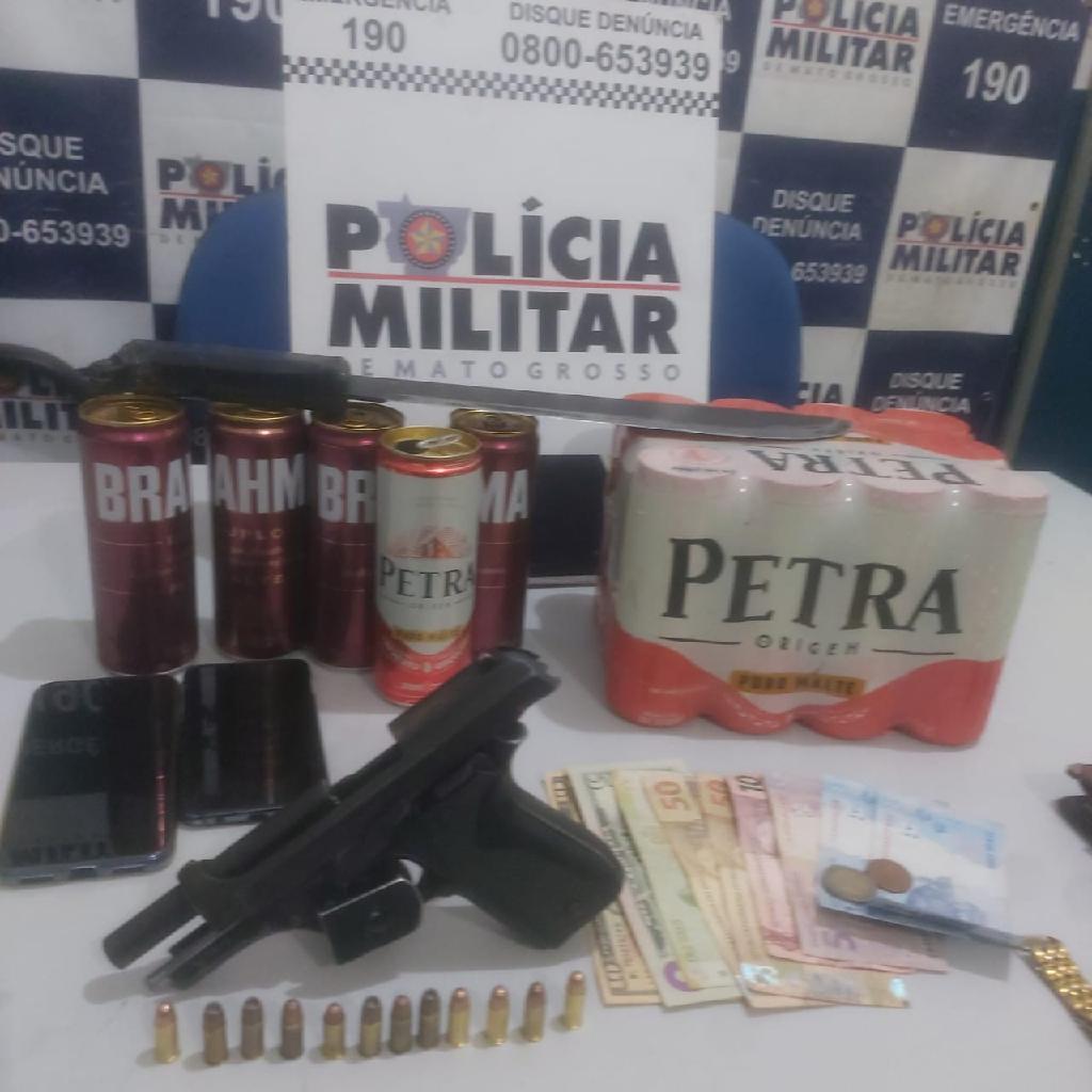 motorista e preso com arma de fogo e por embriaguez ao volante em caceres