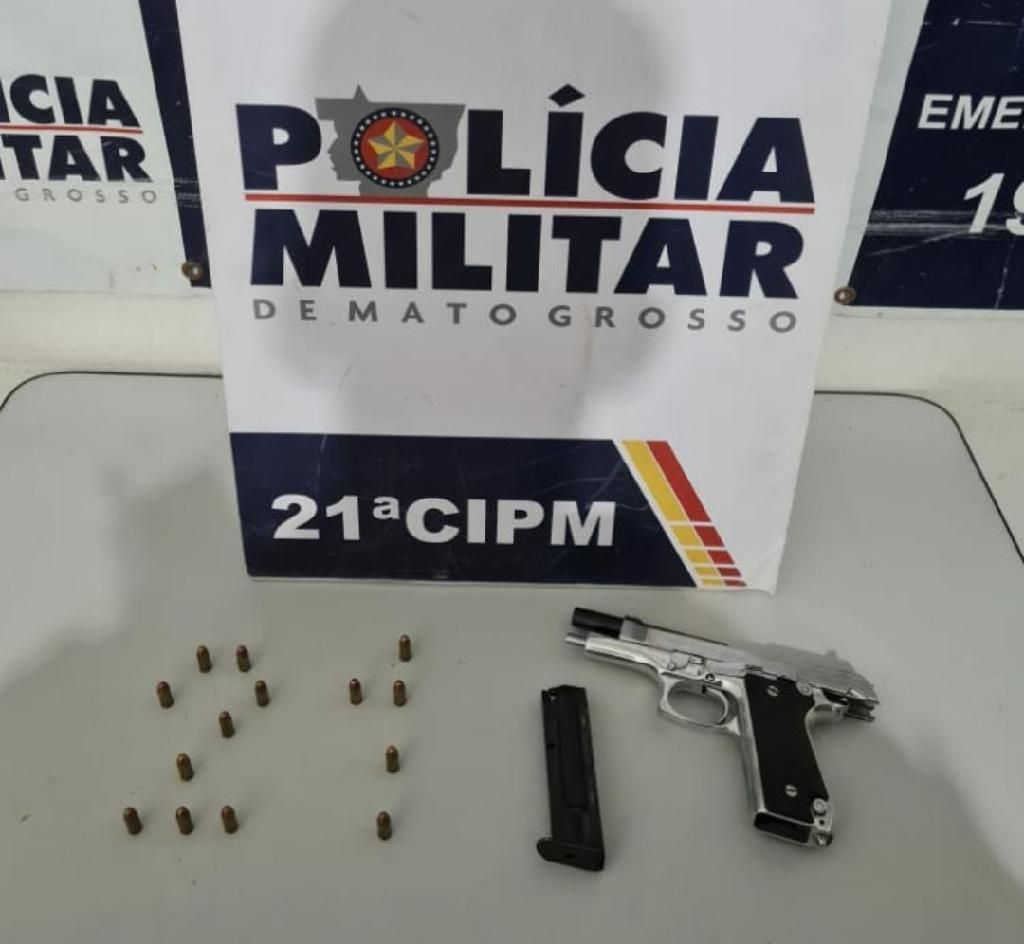 pm prende homem e apreende arma de fogo apos briga em casa noturna de cuiaba