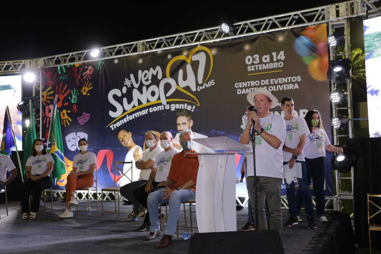 prefeito lanca festividade e destaca crescimento de sinop