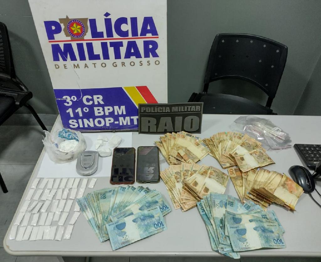 raio prende integrante de organizacao criminosa com cocaina e r 14 mil em dinheiro