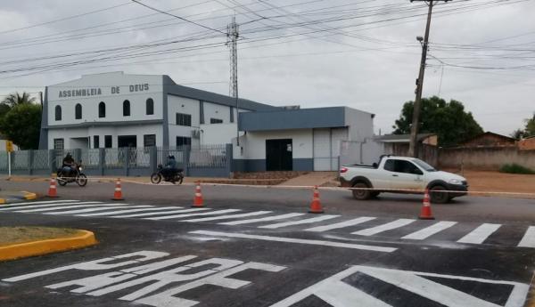 zona leste recebe sinalizacao em trechos revitalizados