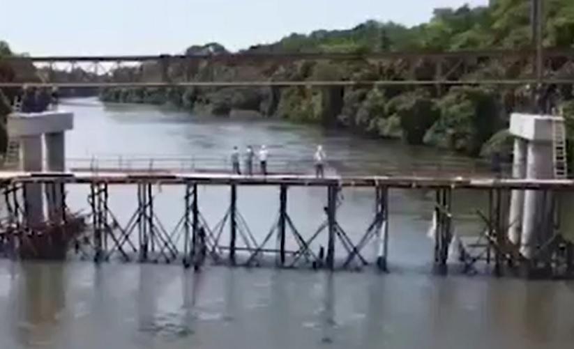 prefeito destaca ritmo acelerado de construcao de ponte na mt 235