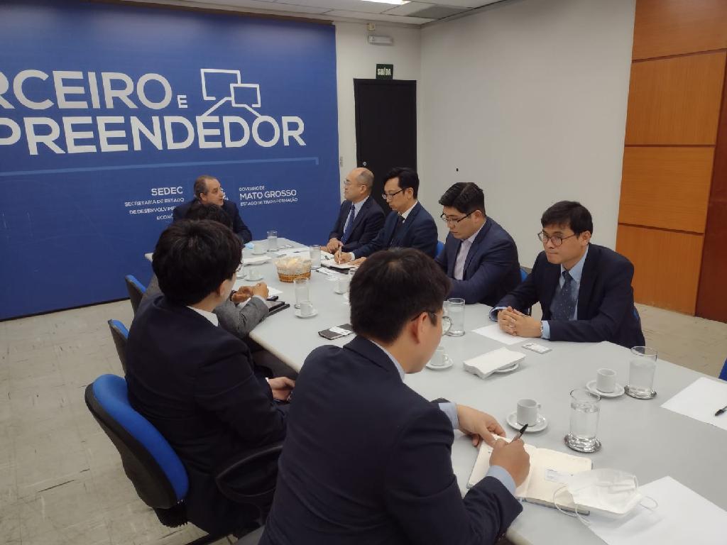 delegacao da coreia do sul estreita lacos comerciais com mato grosso