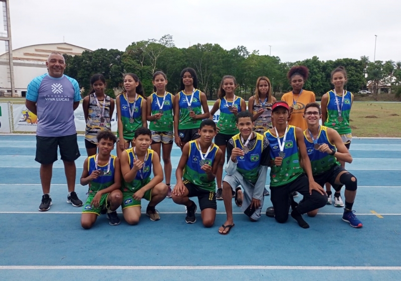 equipe de atletismo de lucas do rio verde conquista 12 medalhas em campeonato estadual