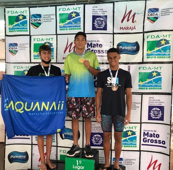 equipe de sorriso retorna com dois ouros do centro oeste de natacao