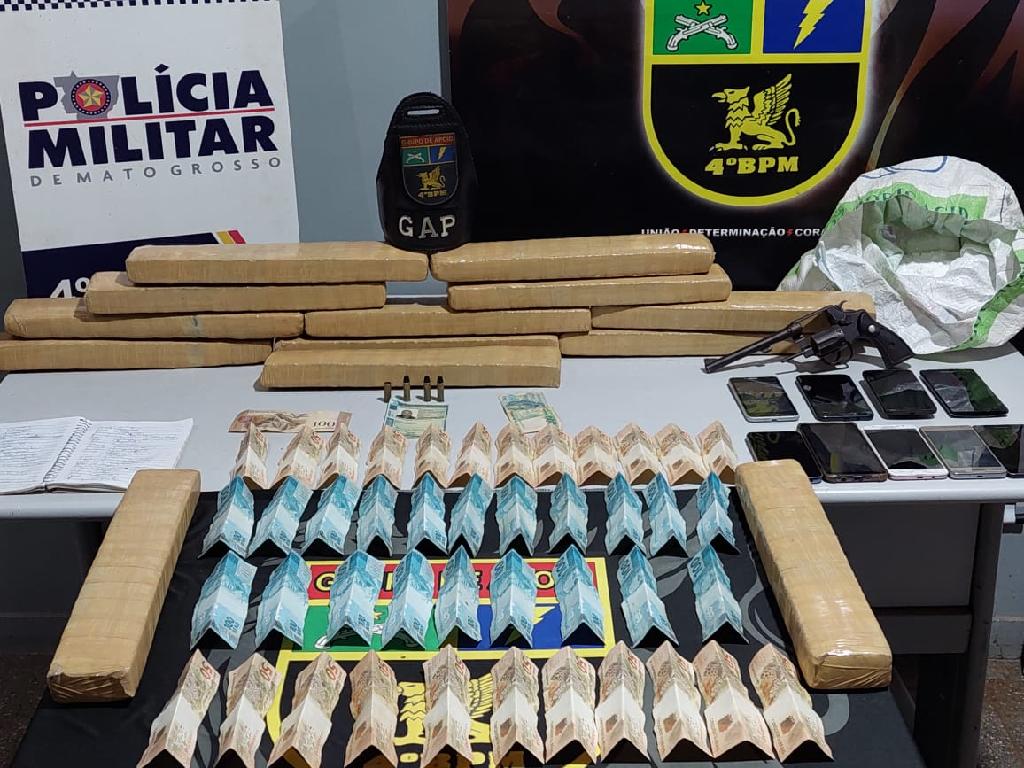 gap apreende 13 kg de maconha e prende quadrilha em varzea grande