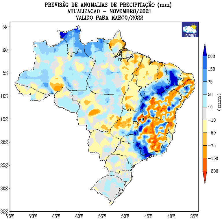 inmet passa a divulgar previsoes climaticas para os proximos seis meses