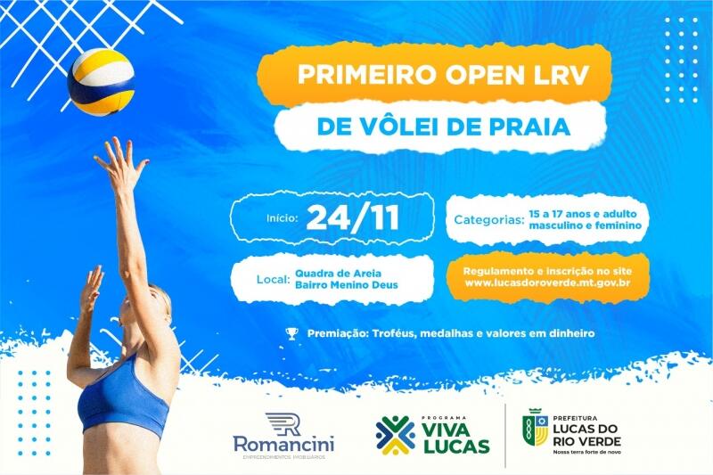 open lrv de volei de praia teve inscricoes prorrogadas na categoria adulto