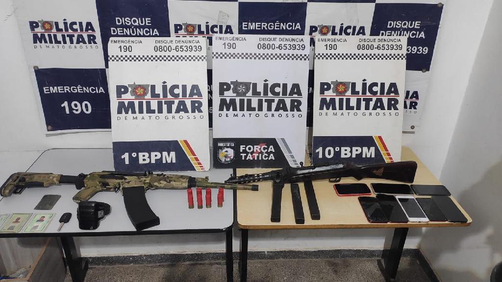 policia militar prende quadrilha fortemente armada e frustra plano de roubo em pocone