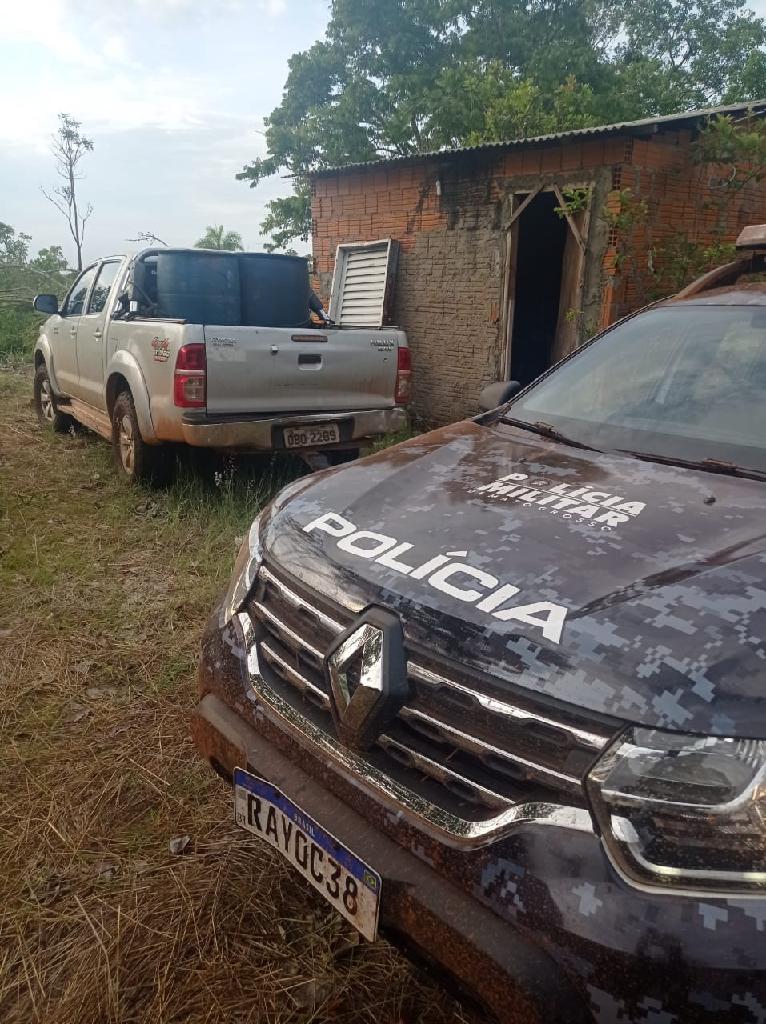 quadrilha e presa por roubo de caminhonete em nossa senhora do livramento