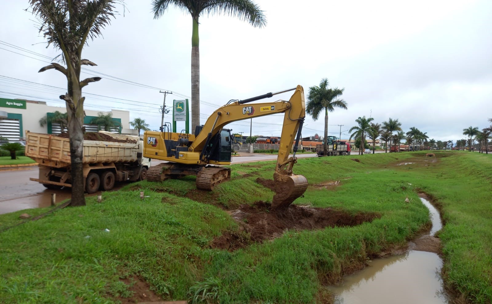 06.12.2021 obra em lucas do rio verde alagamentos