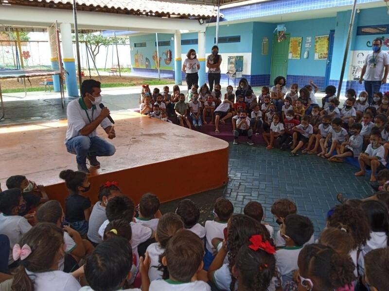 atividade especial em escolas leva orientacao sobre mosquito da dengue em lucas do rio verde