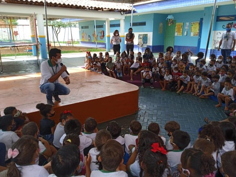 atividade especial em escolas leva orientacao sobre mosquito da dengue em lucas do rio verde