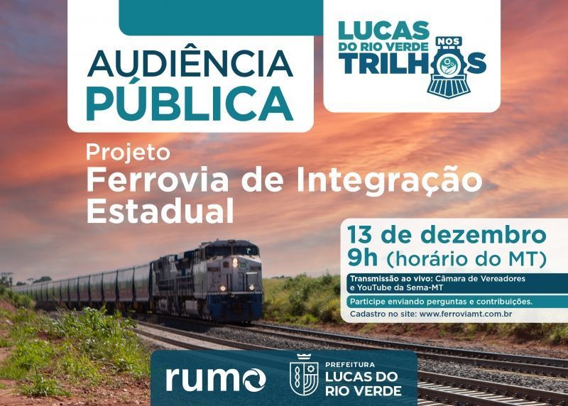 audiencia publica sobre a ferrovia acontece na proxima segunda feira 13