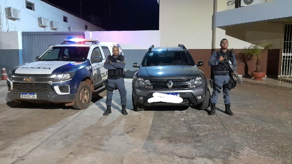 homem e preso em flagrante por roubo a uma residencia em pocone