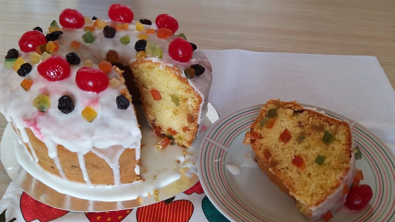 receita de bolo de natal com frutas cristalizadas