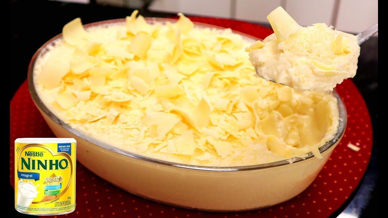 mousse de leite ninho