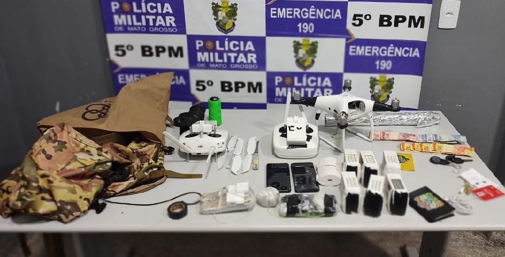 pm prende quadrilha suspeita de entregar drogas por meio de drone em penitenciaria