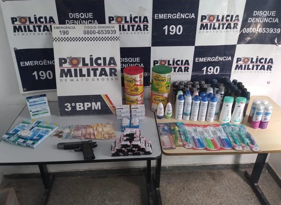policia militar frustra roubo a farmacia e prende dupla em flagrante na capital