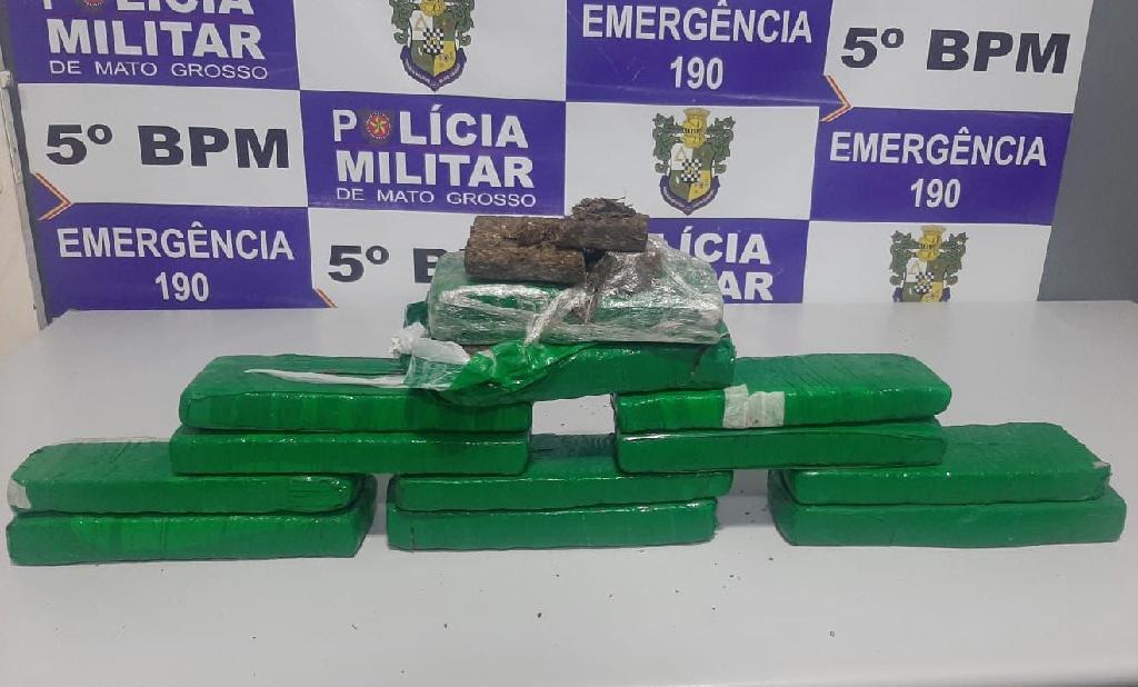 quadrilha e presa em flagrante pela pm com 12 kg de maconha em rondonopolis