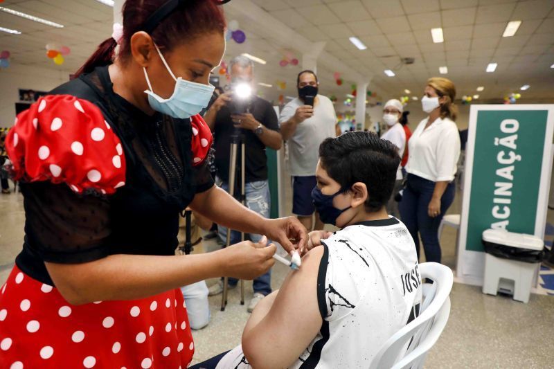 cinco unidades basicas de saude comecam a vacinar criancas a partir de segunda feira 24
