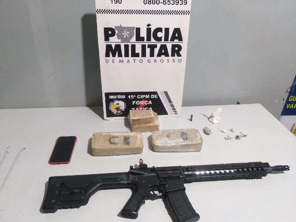 forca tatica prende dois homens por trafico de drogas e porte ilegal de arma