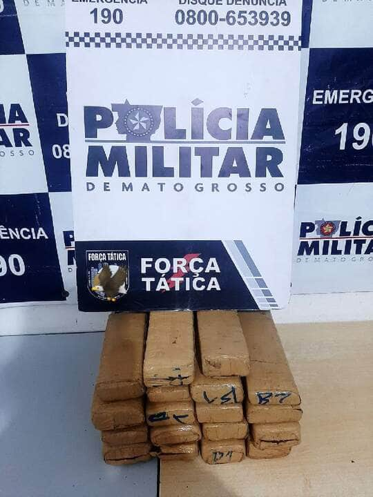 forca tatica prende homem e apreende 20 kg de maconha em cuiaba