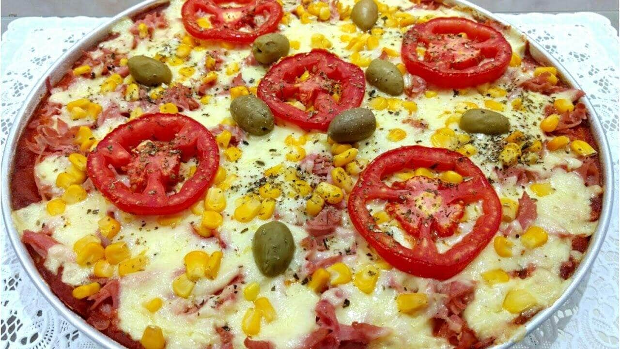 receita de pizza de liquidificador