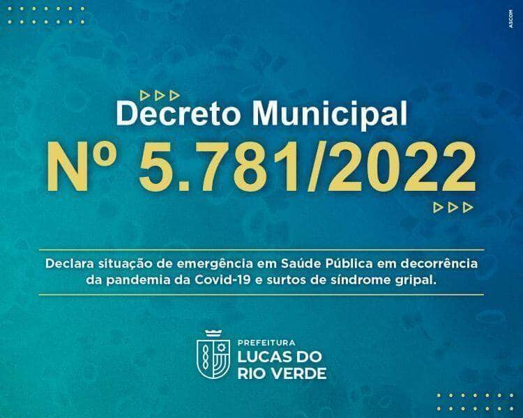 prefeito miguel vaz decreta situacao de emergencia em lucas do rio verde