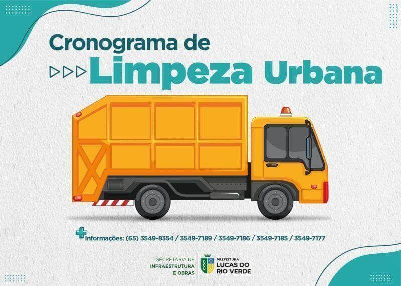 cronograma de limpeza urbana descarte corretamente o lixo e ajude no combate a dengue