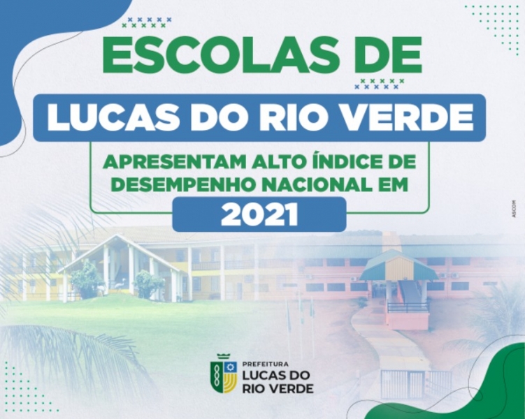 escolas de lucas do rio verde apresentam alto indice de desempenho nacional em 2021