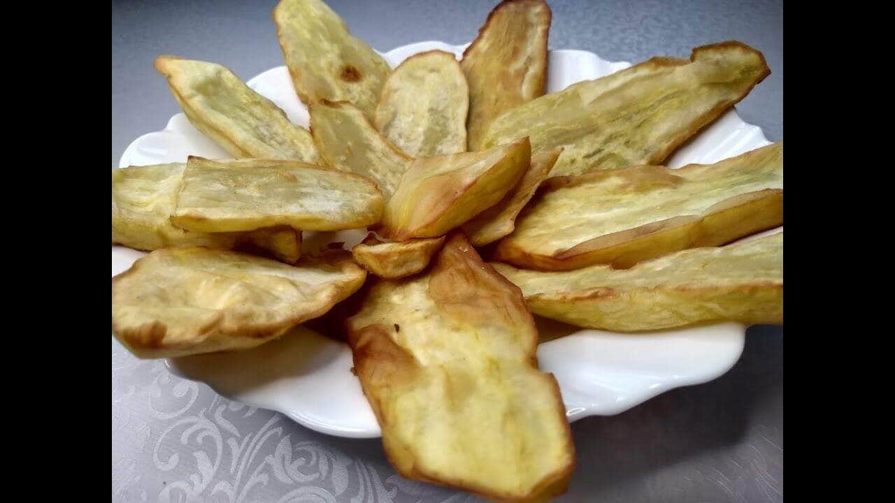 como fazer batata doce frita