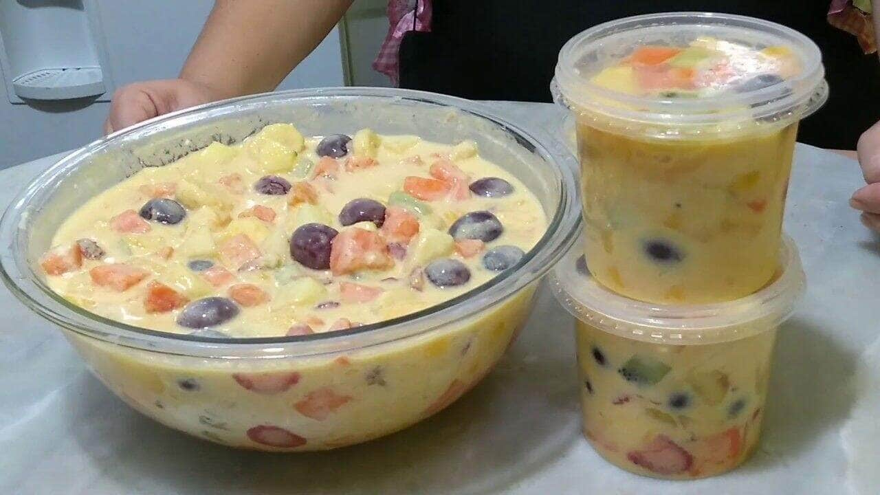 como fazer salada de frutas